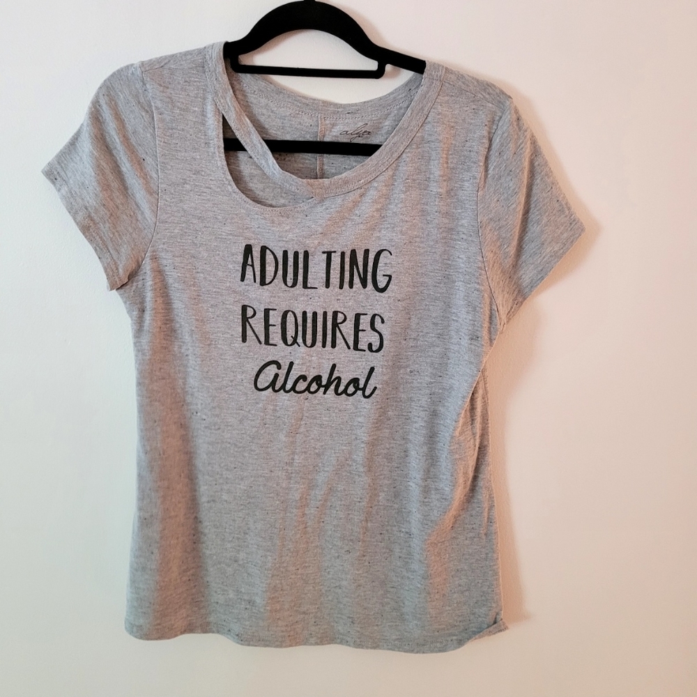 Gray Alya TShirt womens sz L